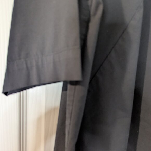 J Jill Women's  Asymmetrical Black Tunic Top 3/4 Sleeve 3 Button Back - Picture 4 of 7